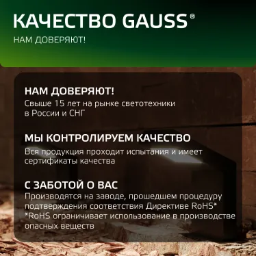 Светильник садово-парковый LED Electra, 10W, 600Lm, 4000K, 100x109x160mm, 170-240V / 50Hz, IP54 | GD109 | Gauss