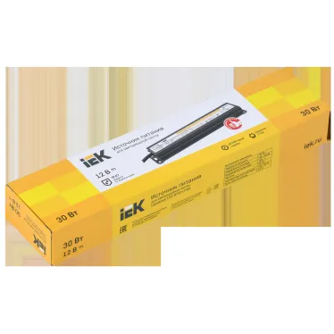 Драйвер LED ИПСН-PRO 30Вт 12 В блок- шнуры IP67 IEK