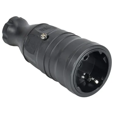 OMEGA Розетка переносная РБп14-1-0м IP20 черная