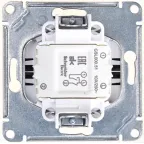 GLOSSA Выключатель двухклавишный сх.5 антрацит в рамку