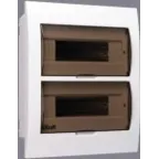 Щит распределительный встраиваемый ЩРВ-П-24 IP41 пластиковый прозрачная дверь