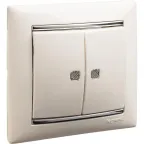 VALENA Рамка 1 пост жемчужная