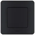 Выключатель одноклавишный - Legrand Inspiria - 10А 250В безвинтовые зажимы - антрацит