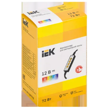 Контроллер без ПДУ К RGB 3 канала 12В 2А 72Вт IEK