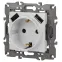 Розетка 2P+E 16A-250В, штор. с 2xUSB 5В-3А, Эра Elegance, белый 14-4109-01