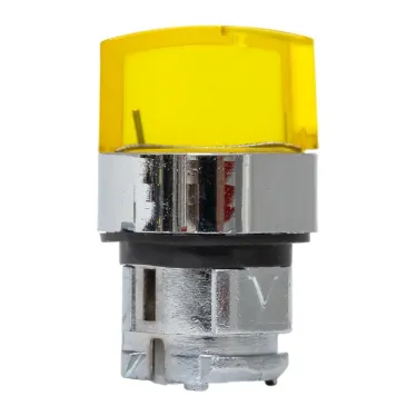 Механизм переключателя исполнительный ХB4 желтый на 2 положения возвратный без фиксации с подсветкой с короткой ручкой PROxima