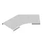 Крышка к углу плоскому плавному 45 град. к лотку 200, толщина 0,7 мм, Сендзимир цинк