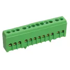 Шина ЗЕМЛЯ в корпусе изолированная на DIN-рейку ШНИ-6х9-12-К-З