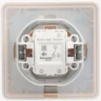 W59 Переключатель одноклавишный, 10АХ, в сборе, слоновая кость