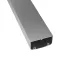 Кабель-канал 90x50 алюминиевый серый металлик