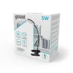 Светильник настольный GTL205 5W 330lm 4000K 5V Li-ion 1200mA черный диммируемый LED 1/25/50 | GT2052 | Gauss