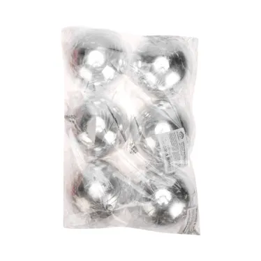 Елочная фигура Шар Ø 10 см, цвет серебряный глянцевый | 502-075 | NEON-NIGHT