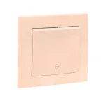 Валенсия выключатель 1-кл. 10А кремовый проходной