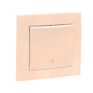 Валенсия выключатель 1-кл. 10А кремовый проходной