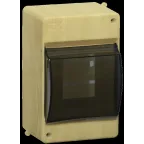 Бокс с прозрачной крышкой КМПн 2/4 для 4-х автоматических выключателей (Сосна)