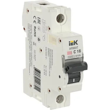 ARMAT Выключатель автоматический однополюсный C 16А M10N