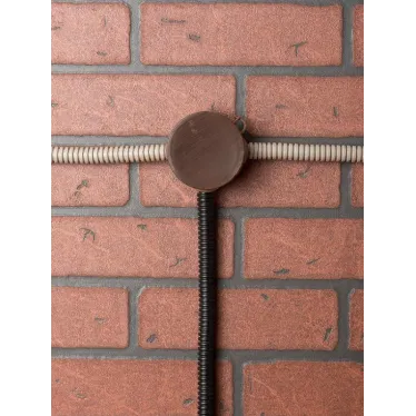 Коробка распаячная КМР-040-038 с крышкой (73х43) 4 мембранных ввода тёмное дерево IP54 PROxima