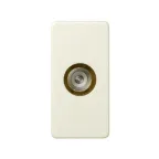 Розетка TV узкая пайка S27 слоновая кость