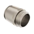 Муфта труба-коробка диаметр 32мм IP66/IP67 М32х1.5 никелированная латунь