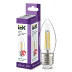Лампа светодиодная C35 свеча прозрачная 7Вт 230В 4000К E27 серия 360° IEK