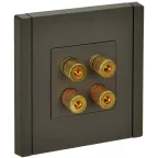 FORTE@PIANO Аудиорозетка 4-местная FP339 серый IEK