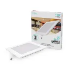 Светильник светодиодный встраиваемый ультратонкий квадратный IP20 15W 4100K | 940111215 | Gauss