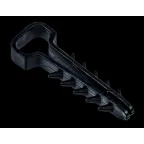 Дюбель-хомут 6х14мм для плоского кабеля нейлон черный (100шт/упак) IEK