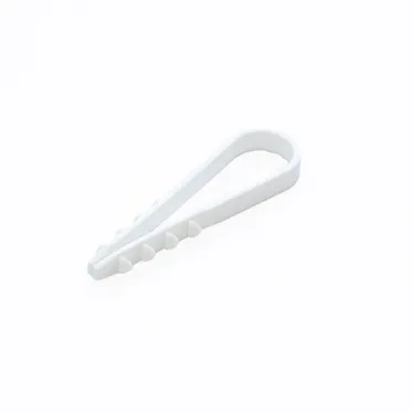 Дюбель-хомут для круглого кабеля d5-10 мм белый (100шт)