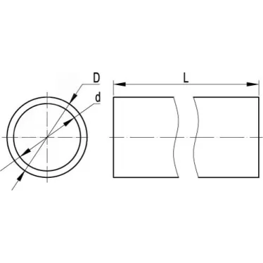 Труба гладкая жесткая ПВХ 16 мм легкая серая (3м)