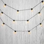 Лофт-гирлянда светодиодная 5 м, черный ПВХ, 20 LED, теплое белое свечение | 303-066 | NEON-NIGHT