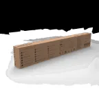 Светильник светодиодный ДПО 36 Вт 3200 лм 6500К AC 220В IP20 1200х180х19мм призма Офис Gauss