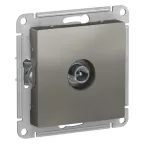 Розетка ATLASDESIGN TV проходная 4DB механизм сталь