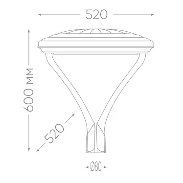 Светильник светодиодный уличный ДТУ-50w 5000К IP65
