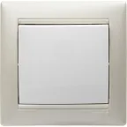 Выключатель одноклавишный, в рамку, белый