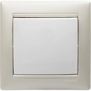 Выключатель одноклавишный, в рамку, белый
