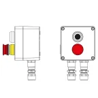 Взрывозащищенный пост управления из алюминия CPE-A-12-(1xP1B(11)-1xP3E(11))-2xKA2MHK(C)1Ex d e IIC Т5 Gb / Ex tb IIIC T95°C Db IP66
