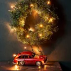 Гирлянда "Твинкл Лайт" 4 м, темно-зеленый ПВХ, 25 LED, цвет ТЕПЛЫЙ БЕЛЫЙ