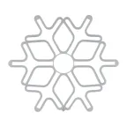 Фигура Снежинка из гибкого неона, 60х60 см, цвет свечения синий | 501-343 | NEON-NIGHT