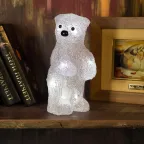 Акриловая светодиодная фигура "Медвежонок" 12х22х13 см, 4,5 В, 3 батарейки AAA (не входят в комплект), 10 светодиодов, | 513-311 | NEON-NIGHT