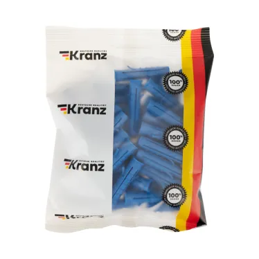 Дюбель распорный KRANZ 10х50, синий, пакет (50 шт./уп.) |KR-01-3618-015 | Kranz