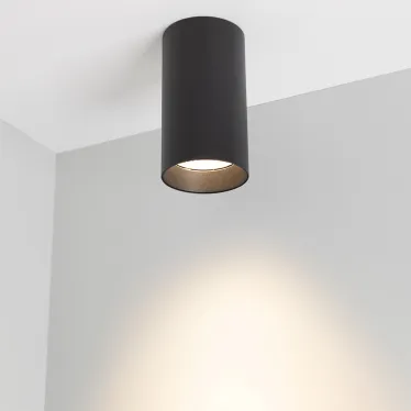 Светильник накладной SP-POLO-R85-1-15W Warm White 40deg (Black, Black Ring) | 022951 | Arlight