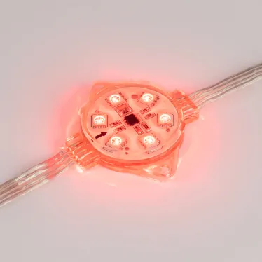 Модуль управляемый VISOR-SPI-5060-6-24V RGB 120deg (D40x12mm, 1.5W, IP68) | 029379 | Arlight