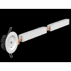 Световой указатель аварийного освещения светодиодный BS-ARUNA-83-L1-INEXI2 2,6Вт 3ч IP40 централизованный встраиваемый | a15327 | Белый Свет