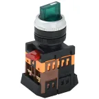 Переключатель ANCLR-22-3 с фиксацией 3 позиции I-O зеленая неоновая ручка