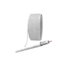 Кабель коаксиальный RG-6U 75 Ом CCS/(оплётка Al 32%) PVC белый 100м SIMPLE