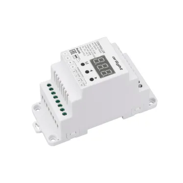 Контроллер SMART-K3-RGBW (12-36V, 4x5A, DIN, 2.4G) (ARL, IP20 Пластик, 5 лет)