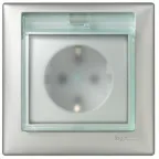 VALENA Рамка 1 пост алюминий IP44