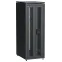 Шкаф напольный сетевой 19' LINEA N 33U 600х800мм передняя распашная перфорированная дверь задняя перфорированная черный