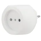 Тройник электрический Шар 220 В, 6 А, белый