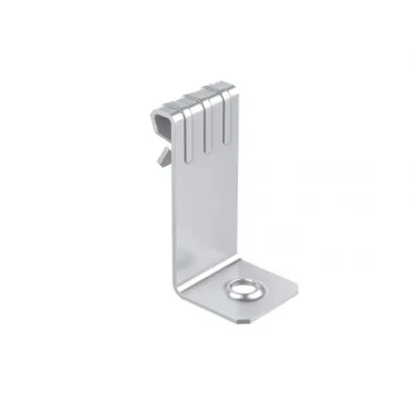 Вертикальный балочный зажим 1-5мм с отгибом и резьбой М6